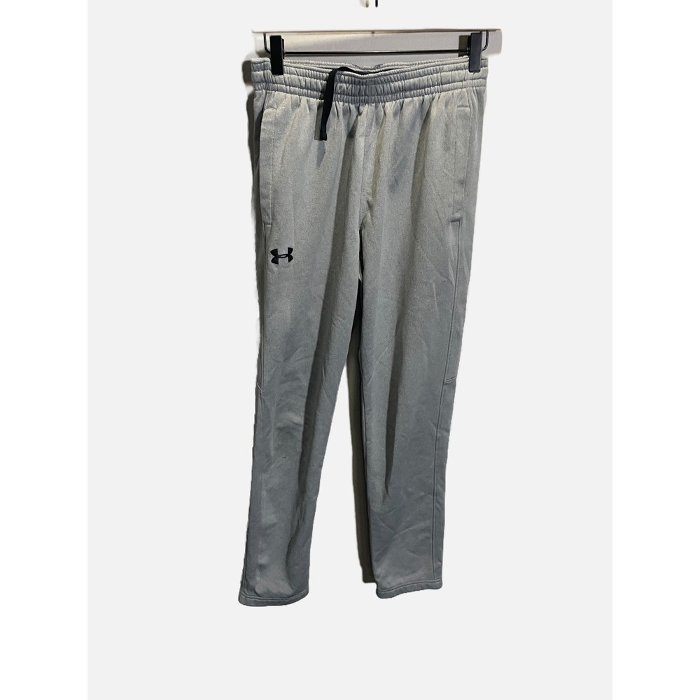 Under Armour Sweatpants Mens Small Grey ColdGear Fleece Joggers Athletic Gym